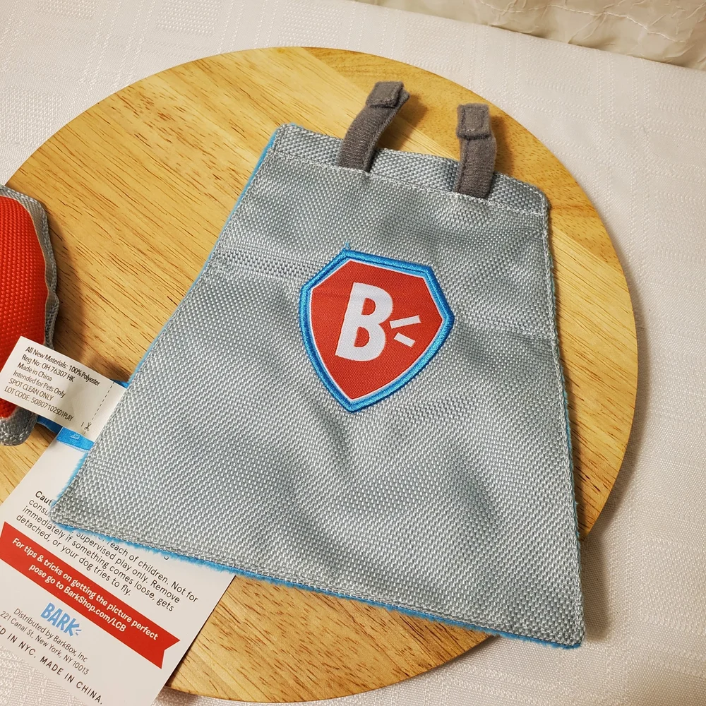BarkBox Dog Toys Superhero Pet Wonder Dog Pets Toy Set 2-piece Plush Bundle NWT